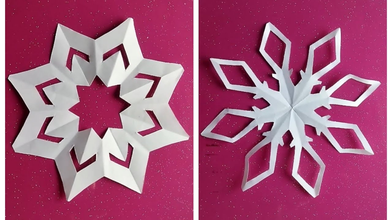 How to make a snowflake । DIY । snowflake । papercraft । youtubevideo । ytvideo । 