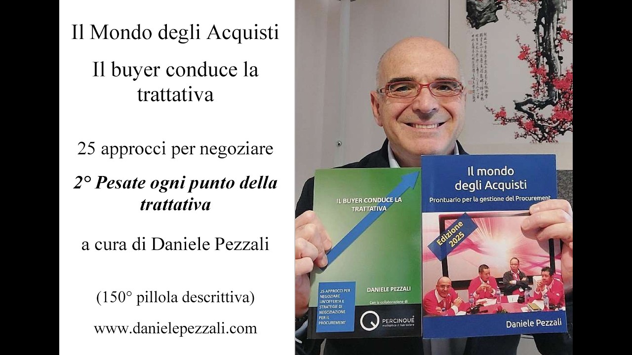 2° Pesate ogni punto della trattativa - 25 approcci per negoziare (150° pillola)