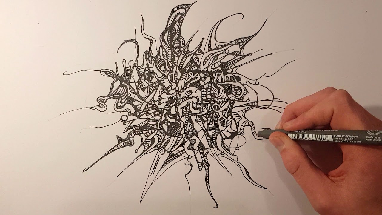 Abstract Drawing - Ink Splatters