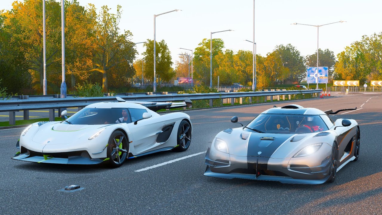 Forza Horizon 4 Drag race: Koenigsegg One:1 vs Koenigsegg Jesko