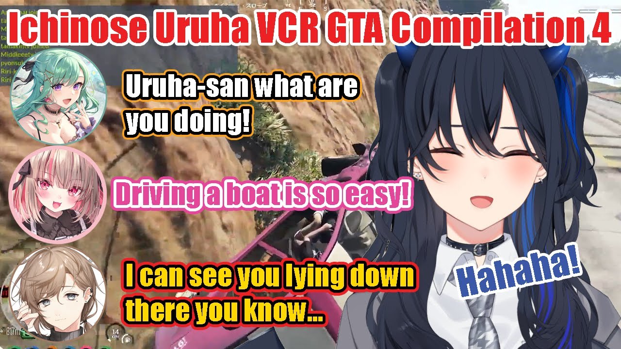 【VCR GTA】Uruha Cracking up on Ririmu's Driving【ENG SUB/VSPO!/Ichinose Uruha】