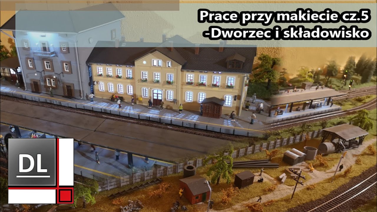 Budowa dworca i stacji kolejowej  Prace przy makiecie cz.5 #Makieta #Piko #H0 #DCC #PKP