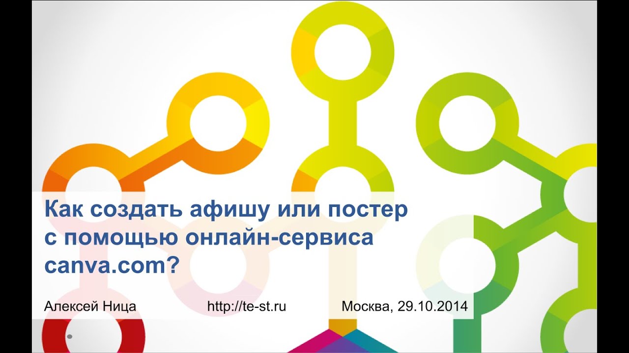 Как создать афишу или постер с помощью онлайн-сервиса canva.com