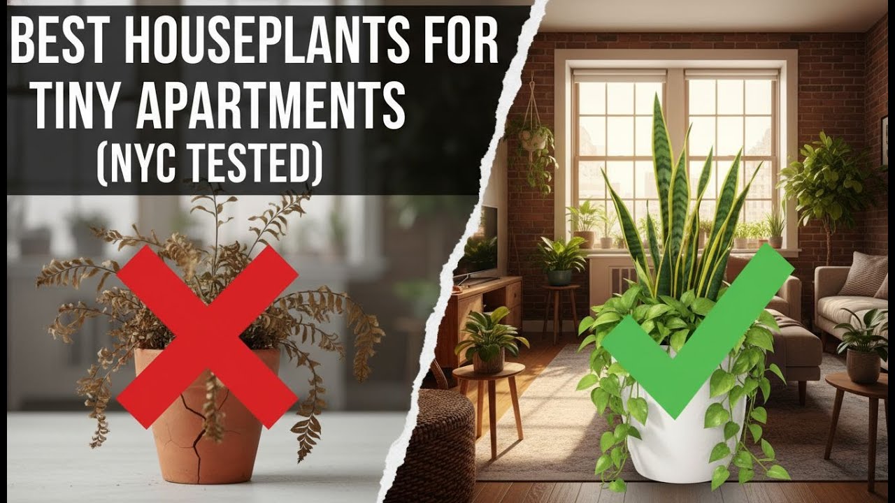 Best Houseplants for Tiny Apartments (NYC Tested)