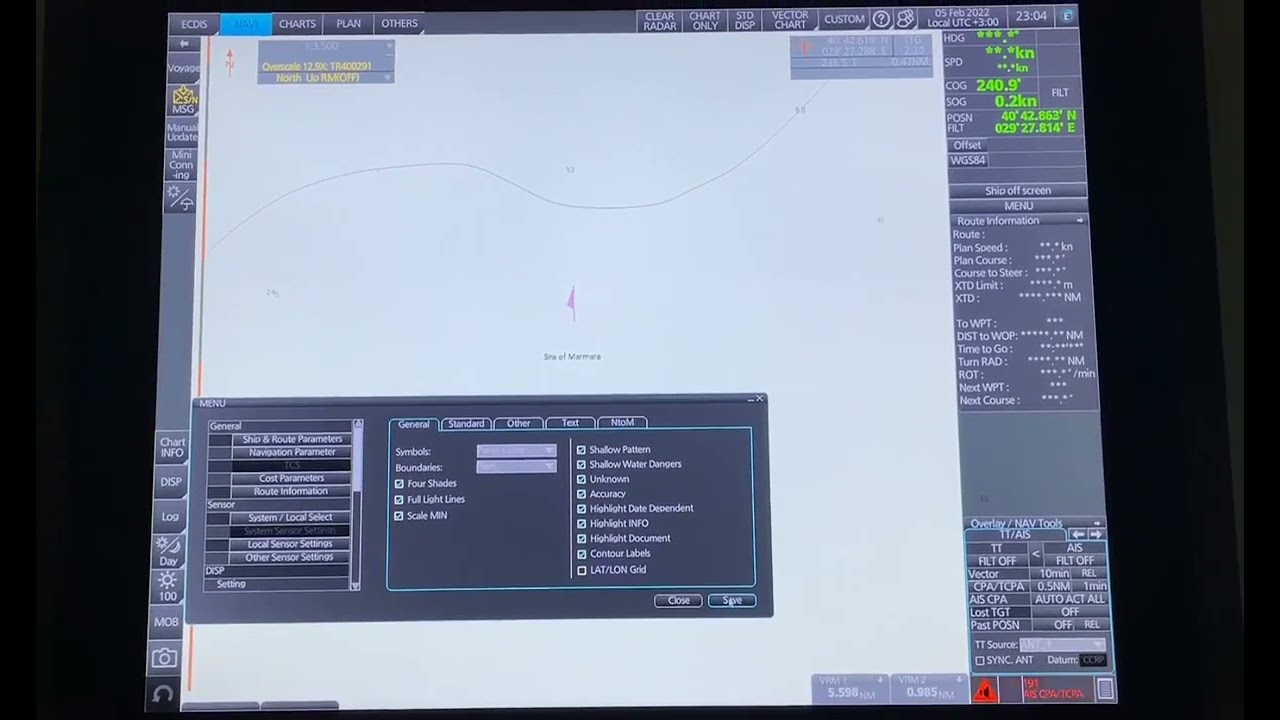 How to Display CATZOC in Furuno ECDIS