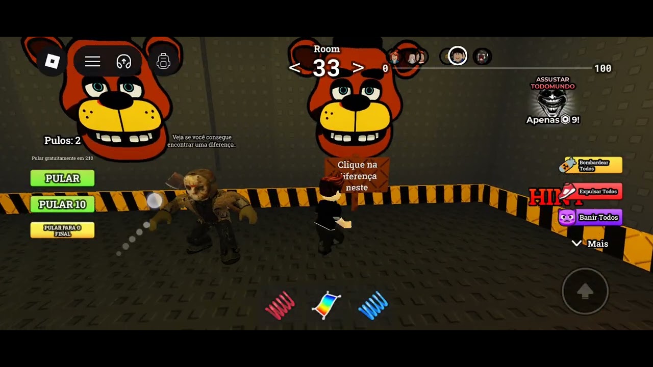SALAS DE ESCAPES ASSUSTADORAS DO ROBLOX BRINCANDO E JOGANDO COM MINHA FILHA 