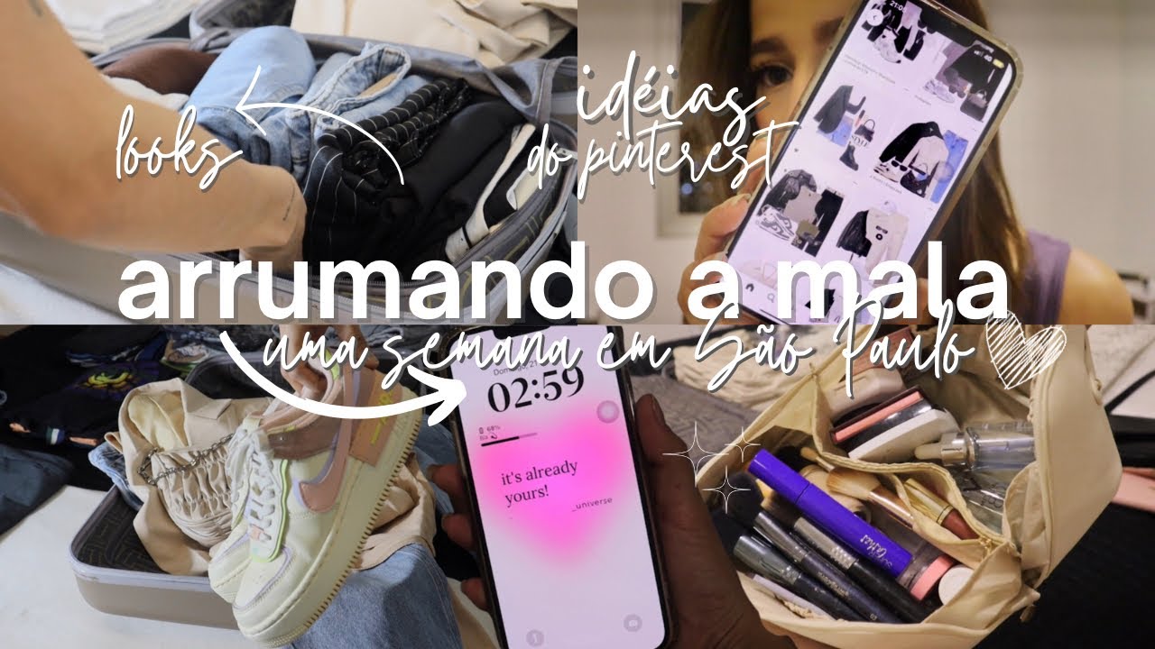 ARRUMANDO A MALA | uma semana em SÃO PAULO 🛫🛍️💫💖🧳 #saopaulo #vlog