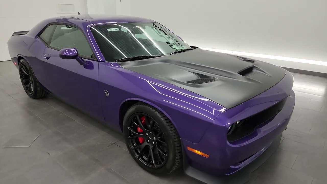 2016 DODGE CHALLENGER HELLCAT PLUM CRAZY PURPLE AUTO 4K WALKAROUND 13874Z ПРОДАН!
