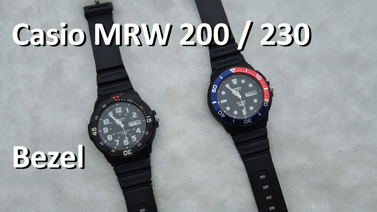 casio mrw 200 + 230 bezel / lunette