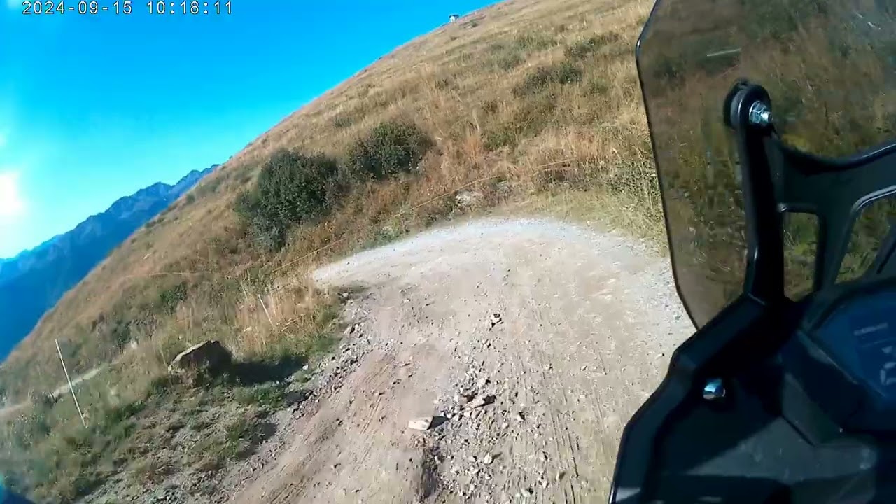 Collombardo in moto con Voge 300 Rally