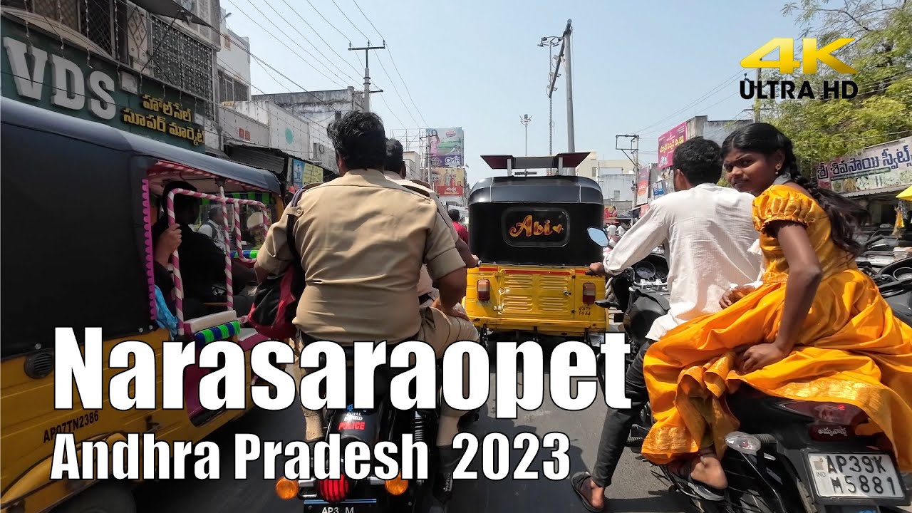 【India Drive 4K】Narasaraopet, Andhra Pradesh 2023