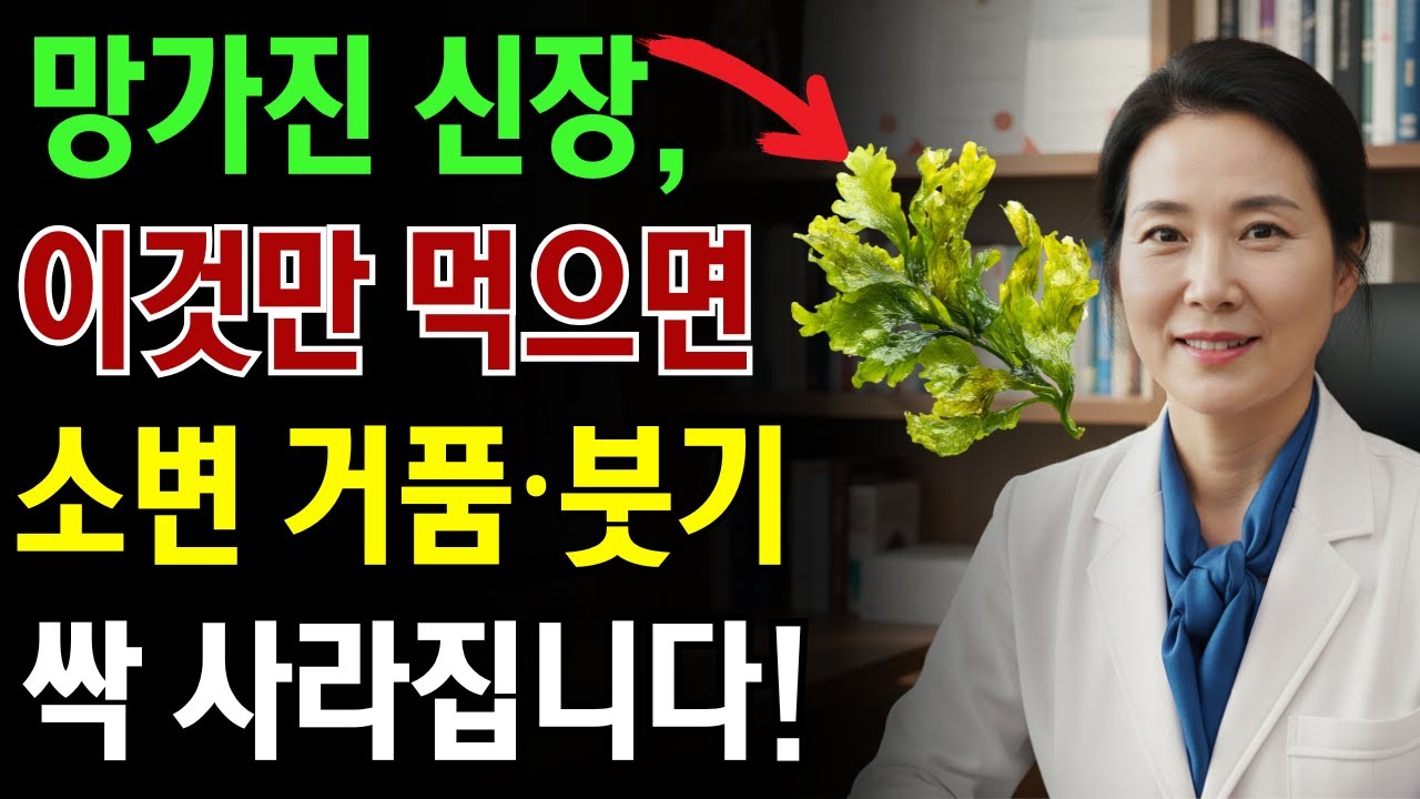 신장 건강 회복에 도움이 되는 TOP3 음식, 소변 거품을 바로 없애줍니다!|노인 건강 | 의사가 말하는 노년건강