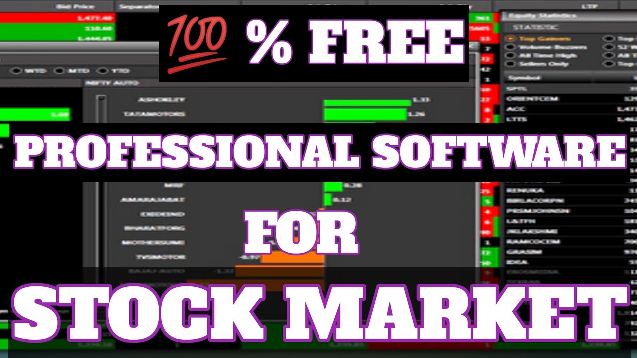 FREE SOFTWARE FOR STOCK MARKET ANALYSIS// BEST FREE CHART ANALYSIS SOFTWARE// PROFESSIONAL SOFTWARE