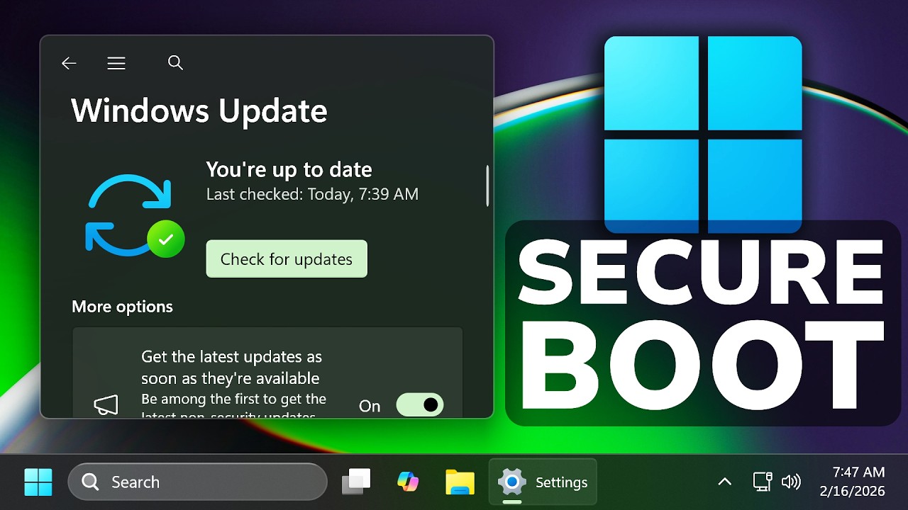 Функция безопасной загрузки Windows 11 прекратит своё существование в 2026 году (объяснение).