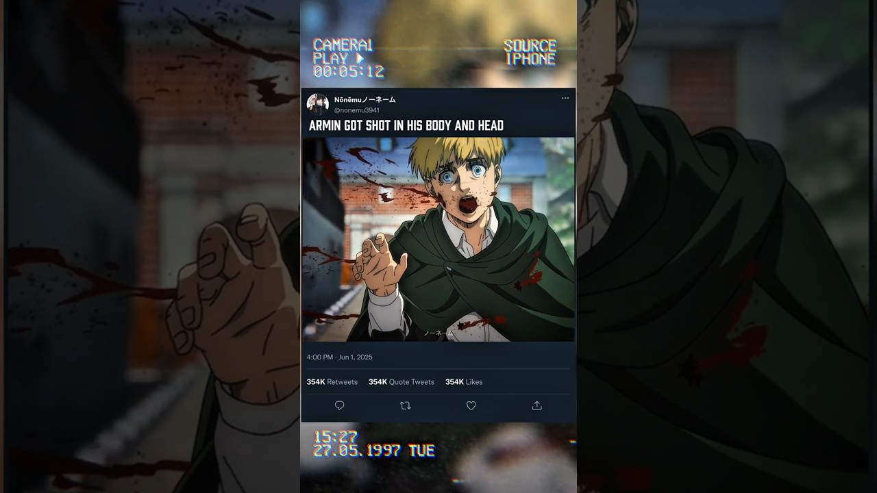 armin got shot in his head☠️☠️☠️