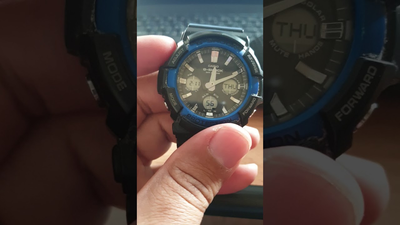 Gshock analog hands and digital display not  matching (How to sync Casio 5445 )