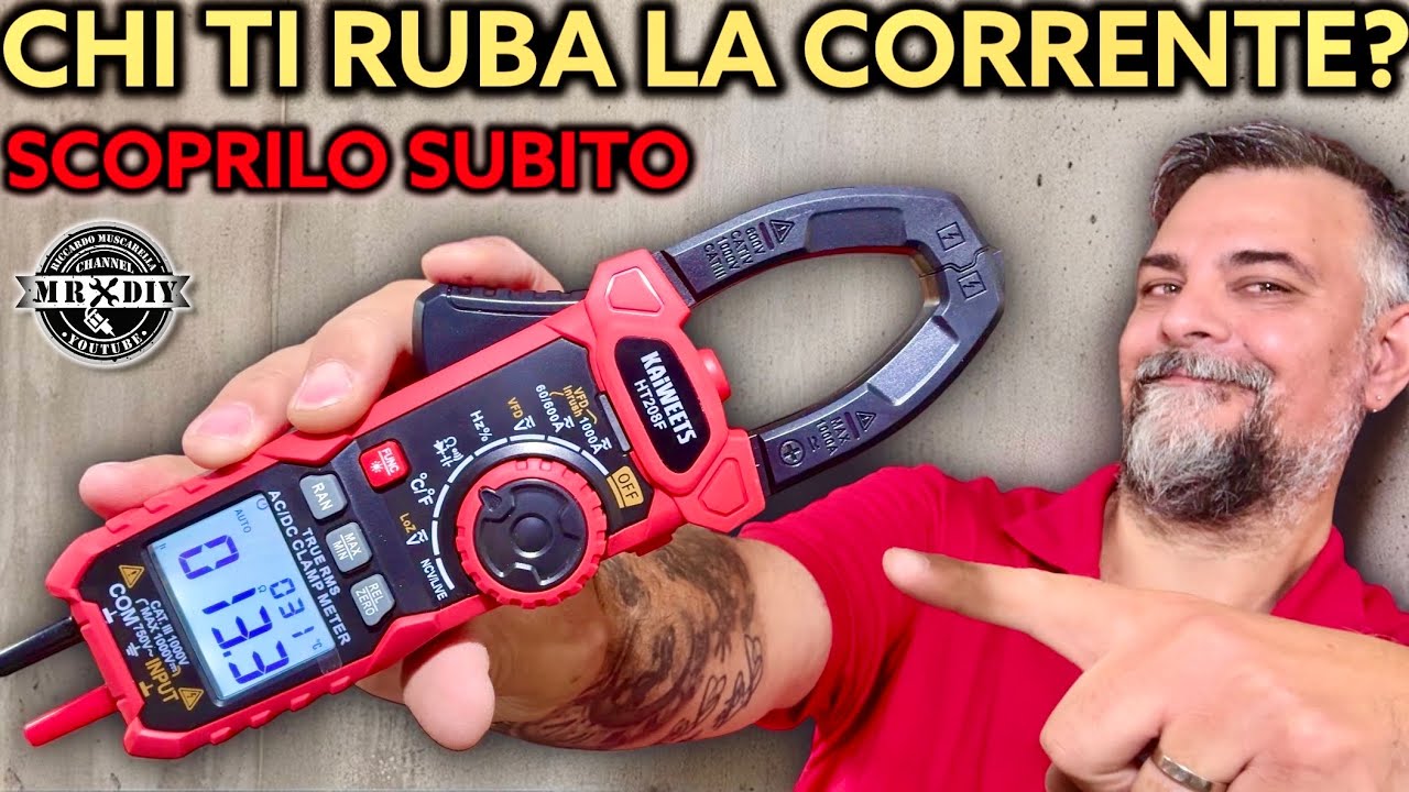 Chi ti ruba la corrente? Scoprilo con la pinza amperometrica. Guarda questo trucco. Kaiweets HT208F