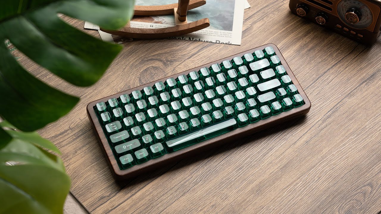Womier WD75 V2 Wooden Keyboard -  Crafted from Real Walnut Wood