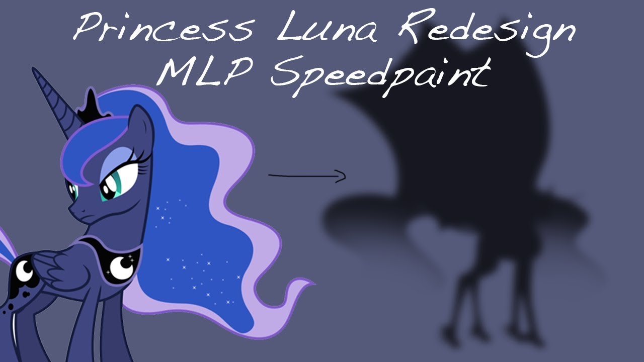 Princess Luna Redesign - Speedpaint