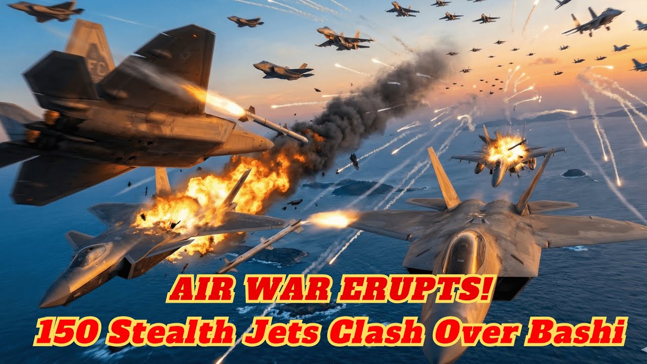 USA & China Jets Clash Over Bashi Channel - 20 Planes DOWN!