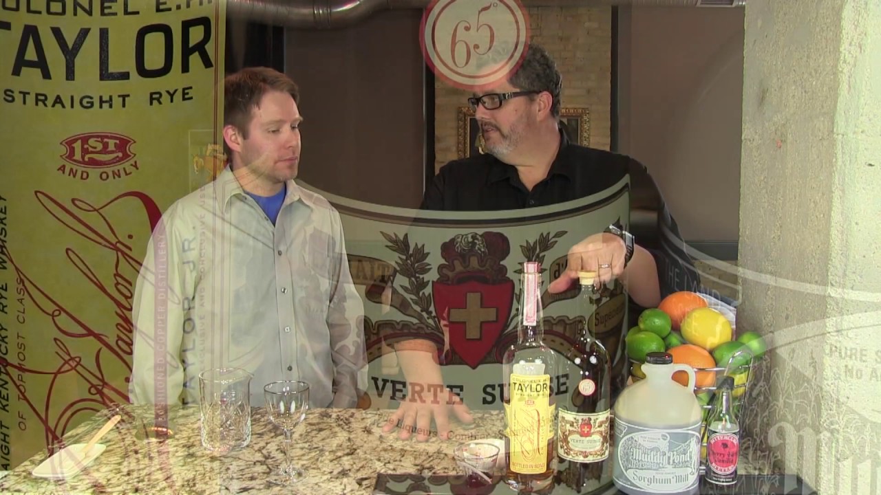 Sorghum Sazerac from the Cocktail Dudes