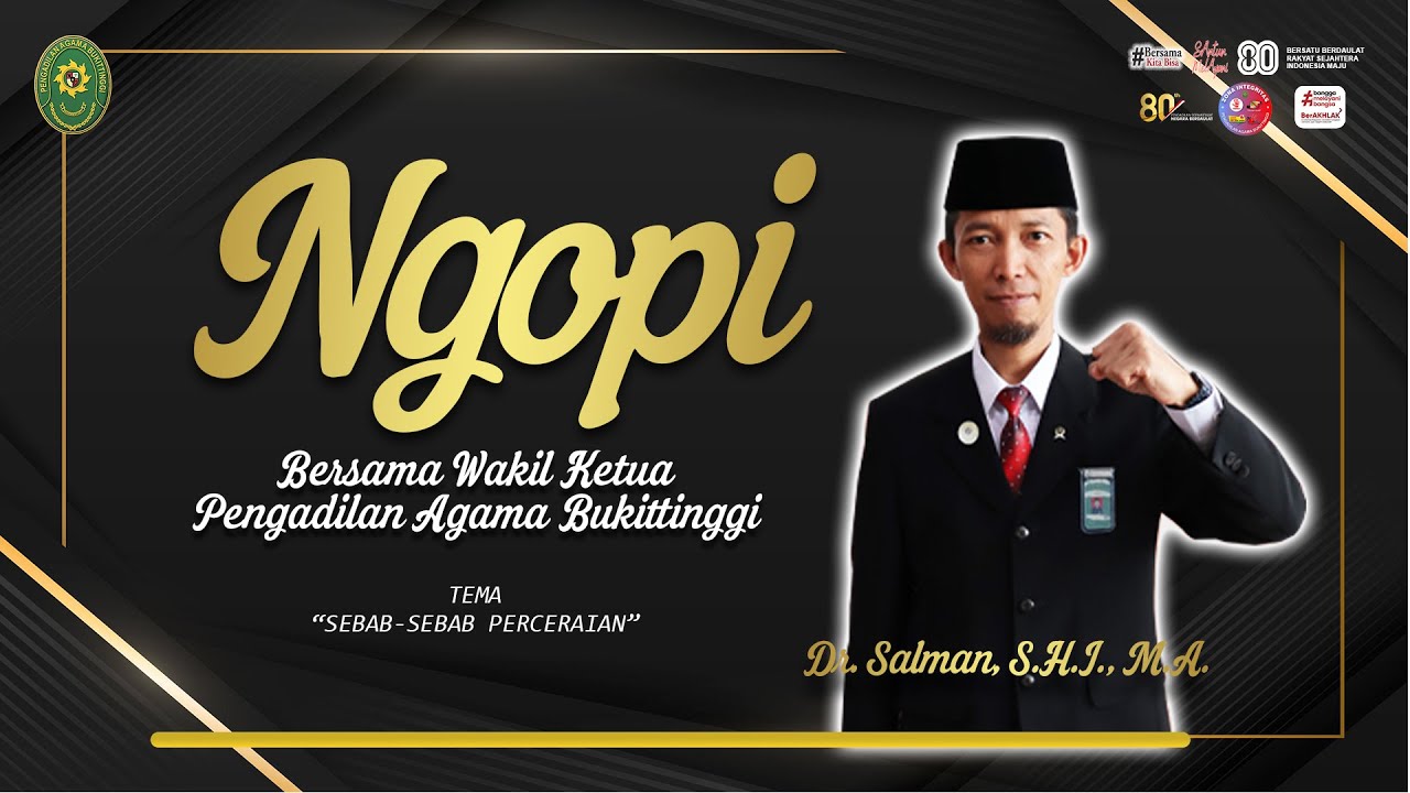 Ternyata ini Penyebab Perceraian!!!NGOPI Bersama Dr. H. Salman, S.H.I., M.A.