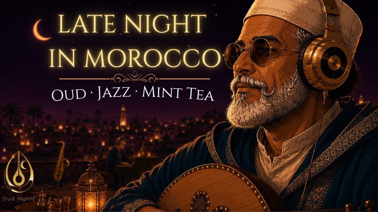 1 Hour of Moroccan Oud & Jazz 🌙 Late Night in Morocco | Relaxing LoFi Lounge for Study & Focus