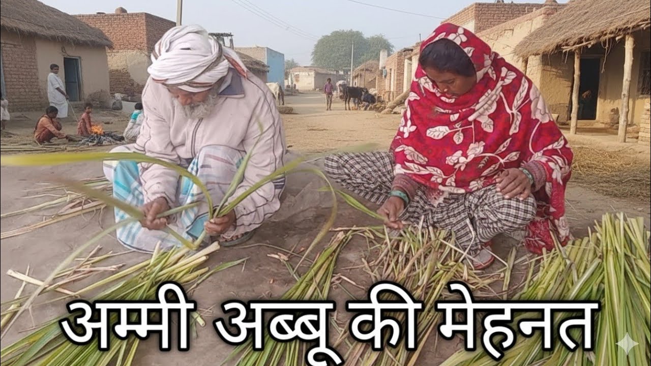 Ammi Abbu ka Bakriyon ke liye Mehnat,🐐🤭 मेरा गांव मेरी जिंदगी,