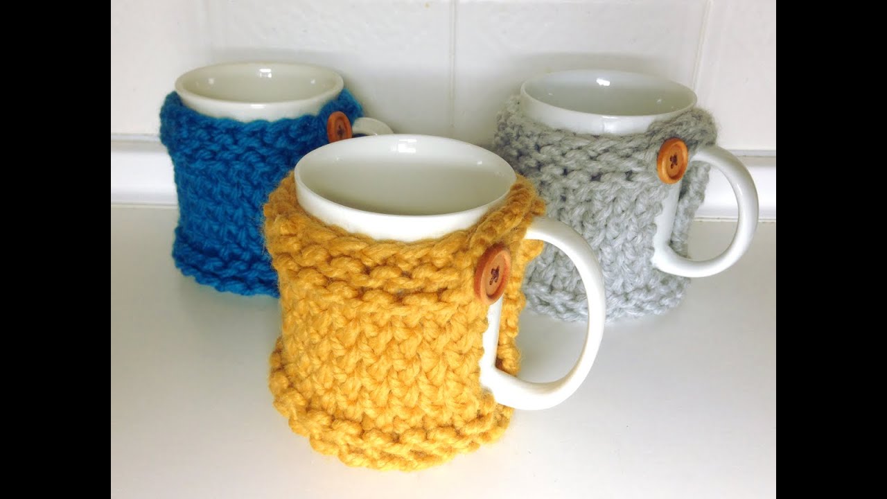 Cómo tejer una funda posavasos para tazas en telar (Tutorial DIY)