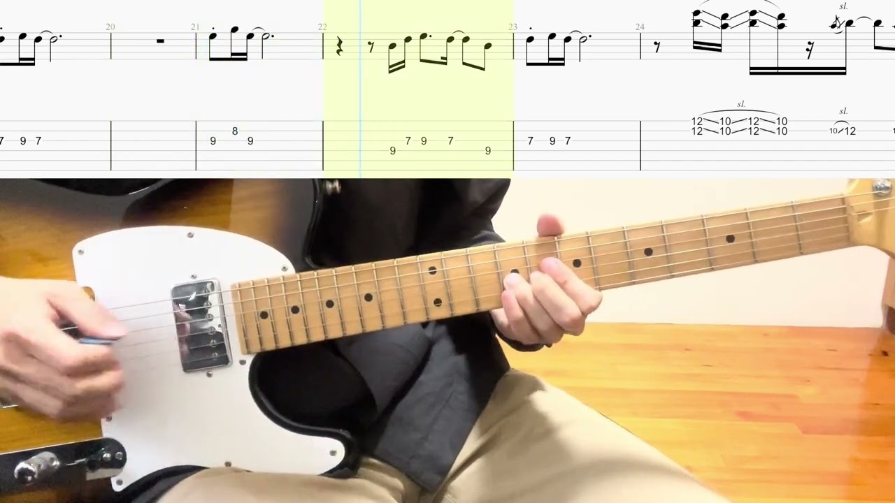Sunset Rollercoaster - Vanilla Villa (Solo cover with tab)