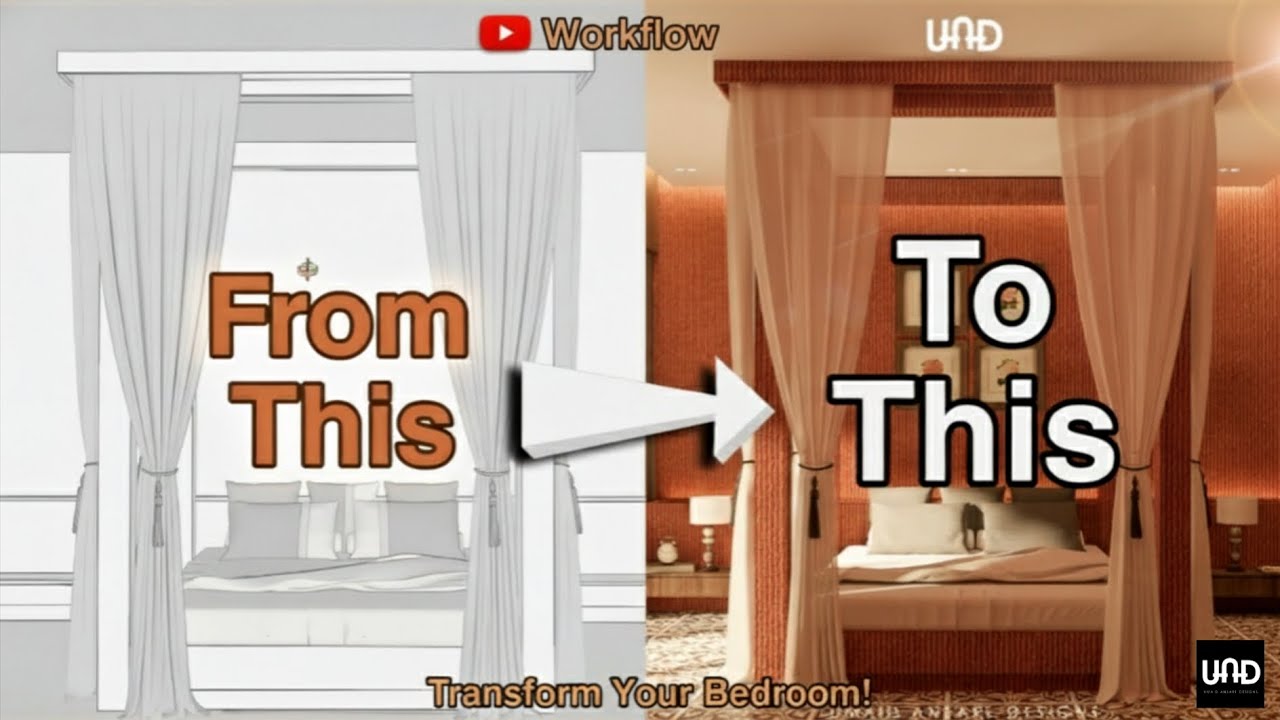 Complete Bedroom 3D Visualization Workflow | Umaid Ansari Designs
