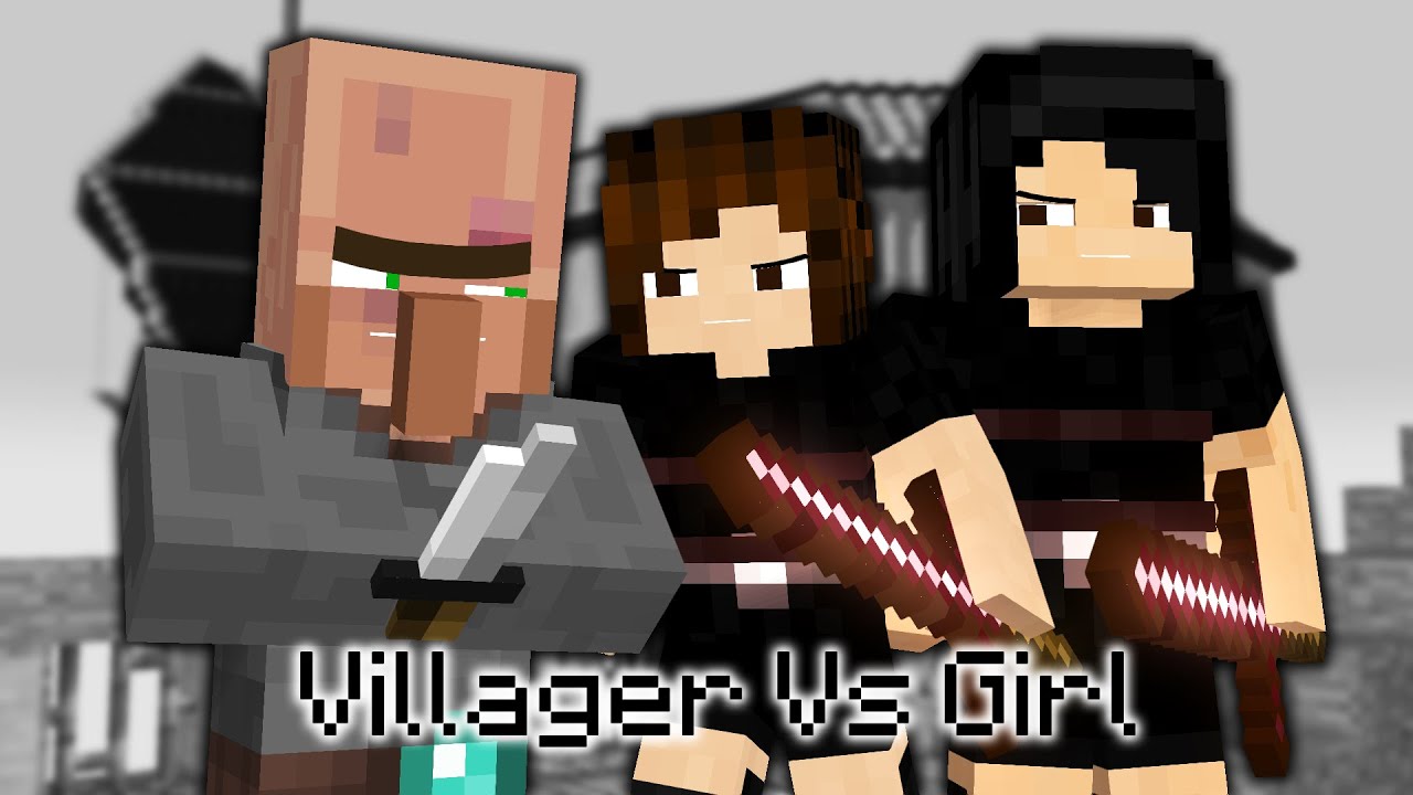 Villager Vs Girl - Minecraft Animation