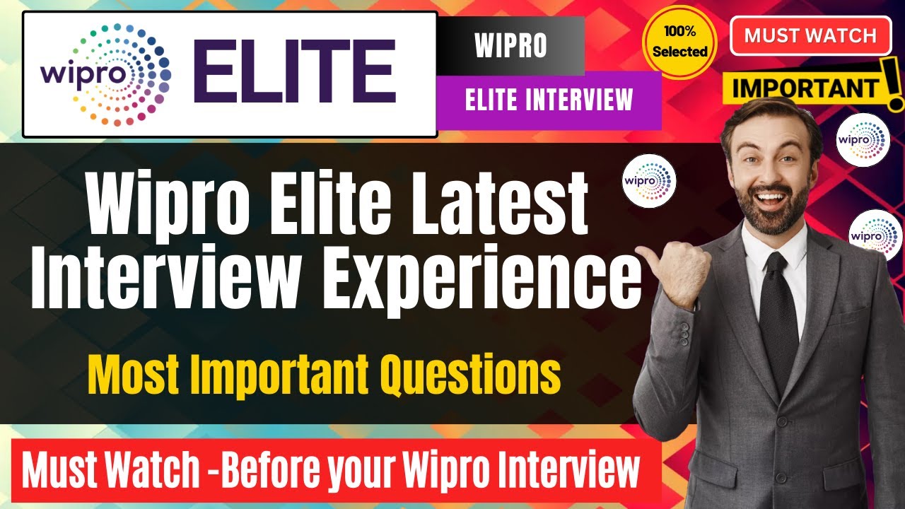 🔥Wipro Elite Latest Interview Experience | Elite Technical Interview Questions | Wipro Elite Hiring