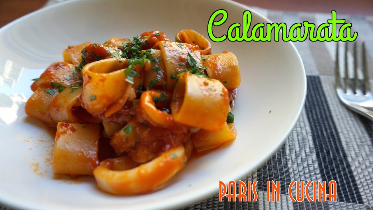 Calamarata ricetta classica napoletana (SUB ENG-FRA-ESP-GER)