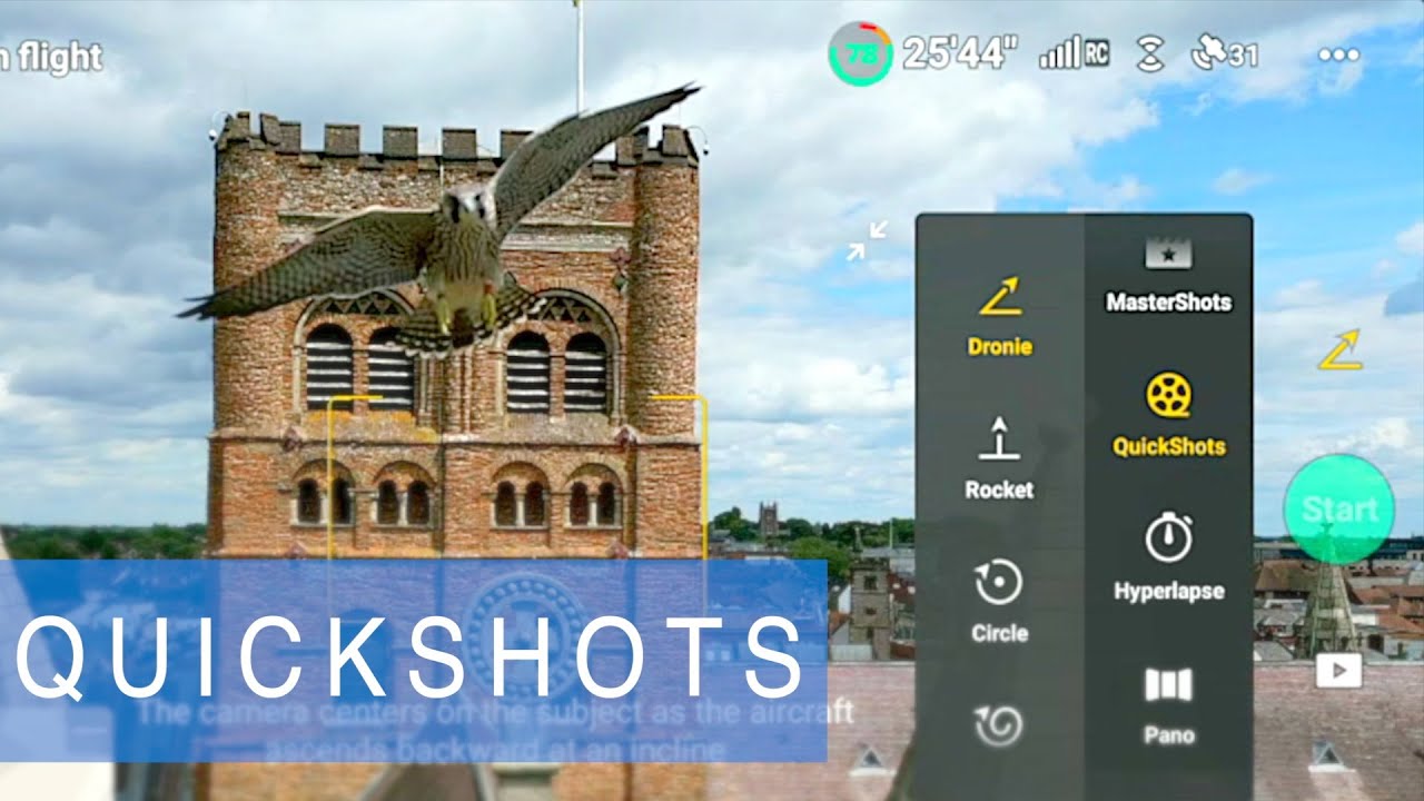 Освоение DJI Mini 3 Pro QUICKSHOTS: пошаговое руководство