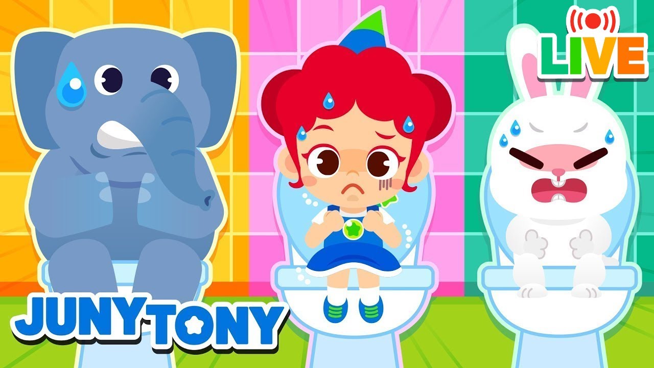 🔴AO VIVO🔴 TOP Melhores Músicas Infantis | Maratona JunyTony | Animais, Cores e Mais | JunyTony