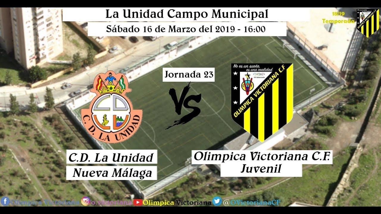 Jornada 23: C.D. La Unidad Nueva Málaga - Olímpica Victoriana C.F. Juvenil