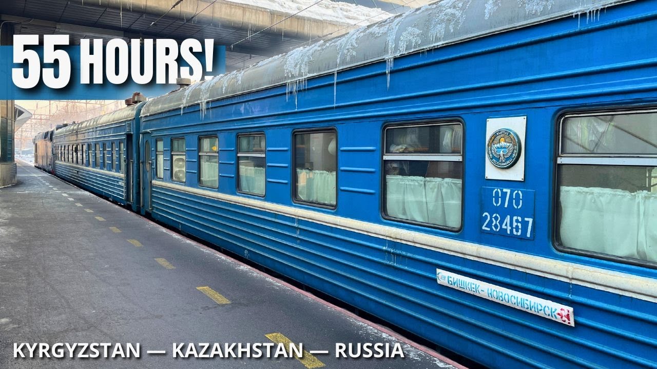 55 часов через Центральную Азию в Сибирь! Морозное путешествие на поезде из Кыргызстана в Россию.