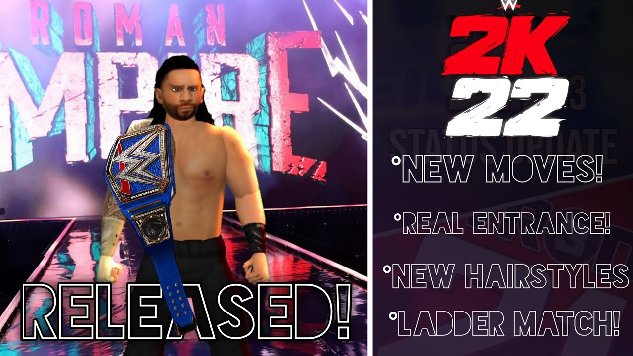 WR3D 2K22 NEW MOD, RELEASED (NEW GRAPHICS, NEW MOVES, LADDER MATCH, REAL ENTRANCE #wr3d2k22 )
