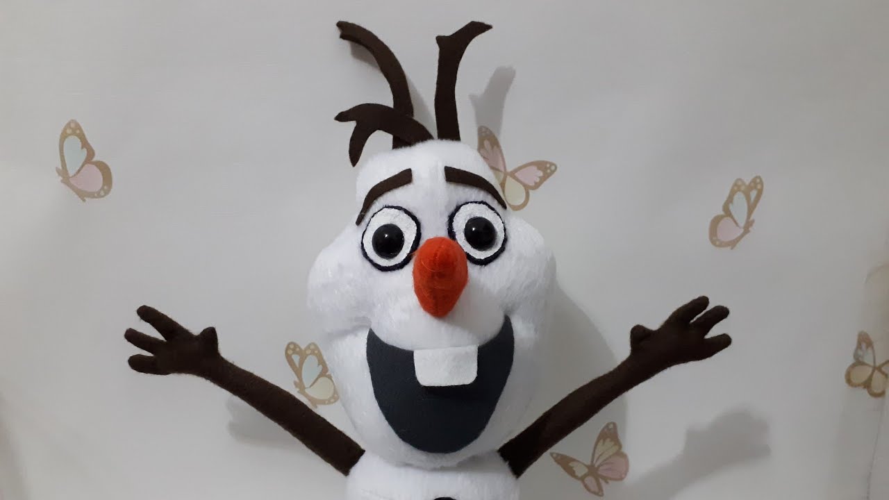 OLAF DE PELÚCIA E FELTRO - PAP COM MOLDES