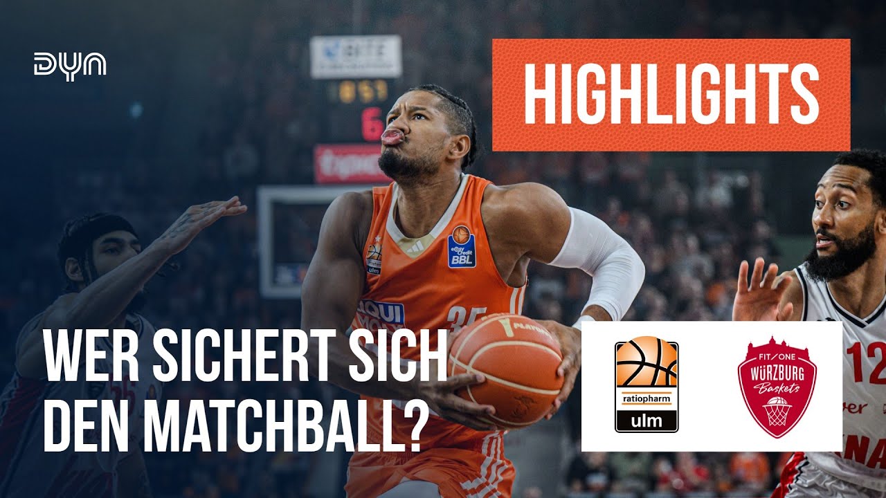 Highlights: ratiopharm ulm - FIT/One Würzburg Baskets | easyCredit BBL | Dyn Basketball