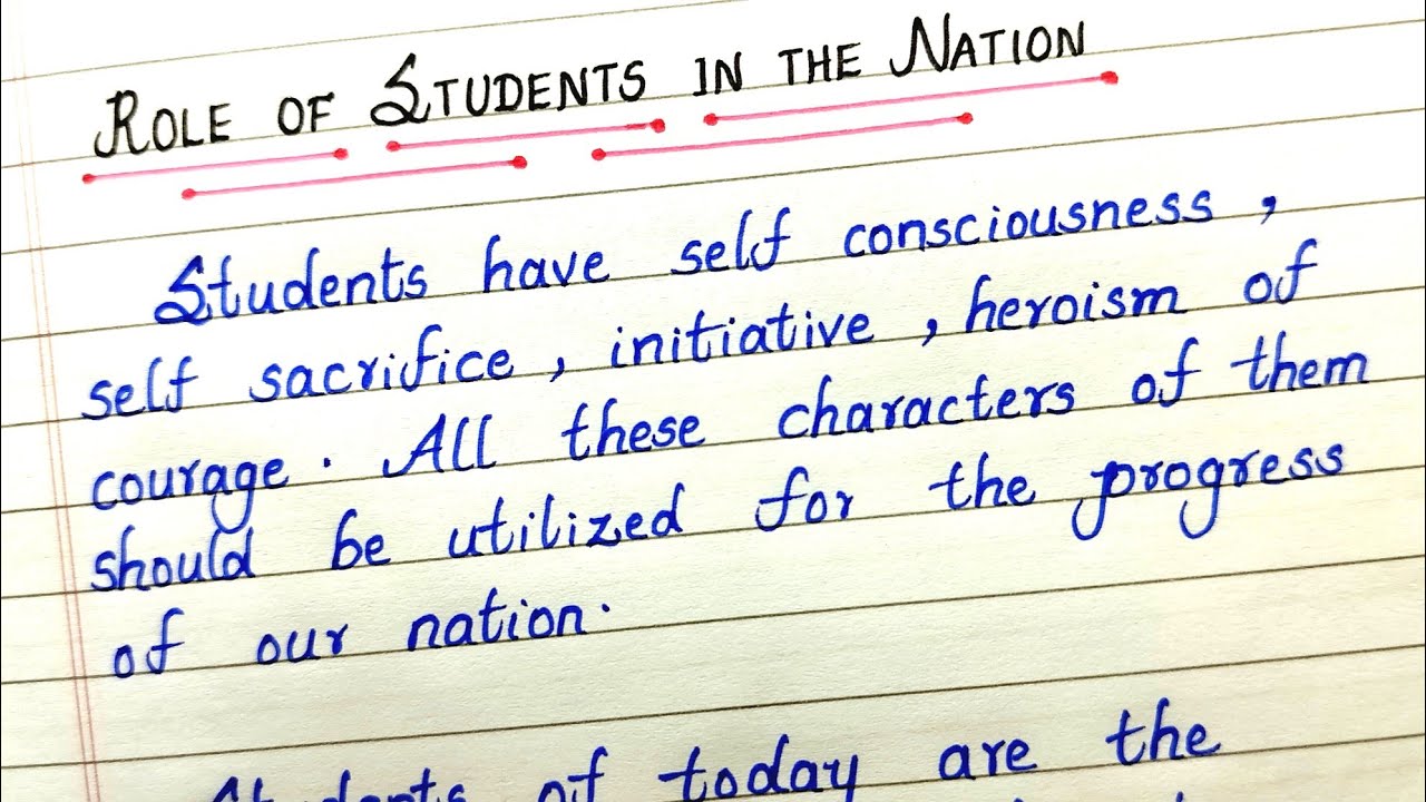 Essay on Role of Students in The Nation | Role of Students in Nation Building Essay