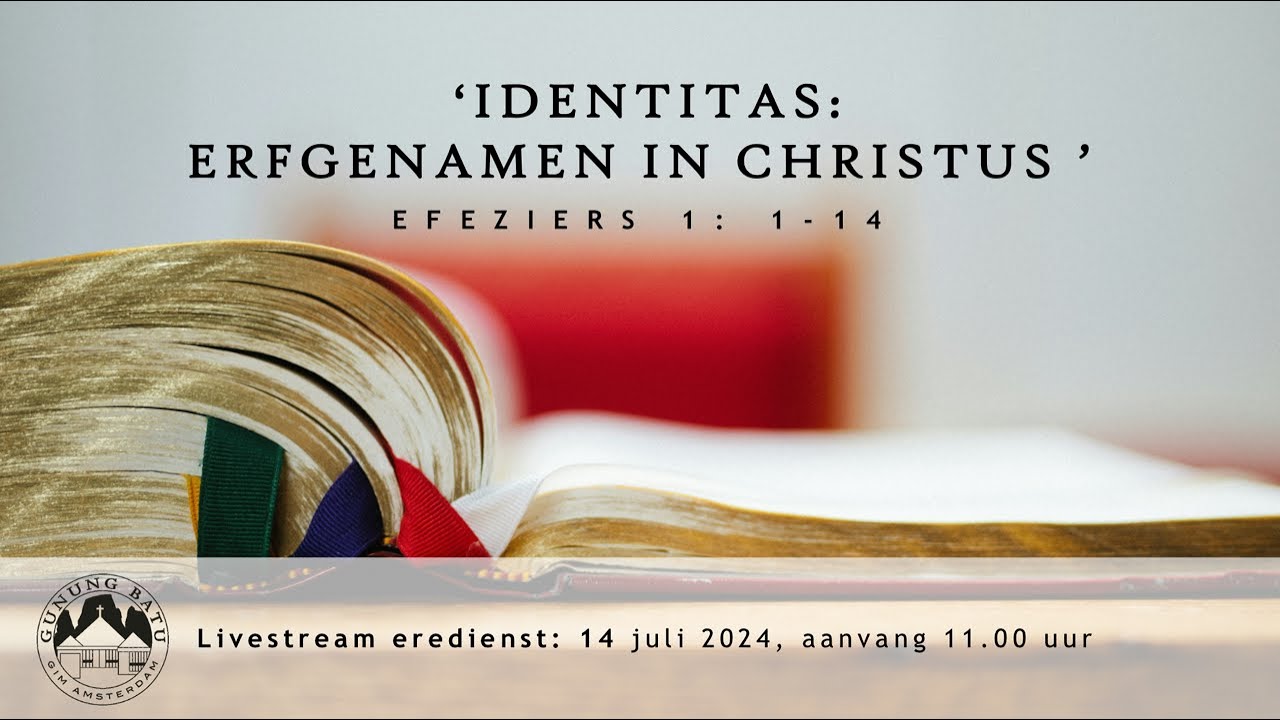 Livestream Eredienst 14 juli 2024, 11:00 uur