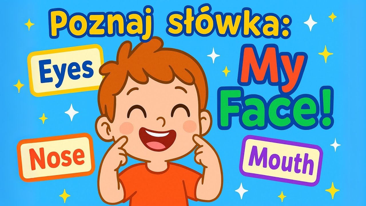 My Face – Nauka Angielskiego Dla Dzieci | Części Twarzy Po Angielsku Piosenka Edukacyjna #Języczkowo