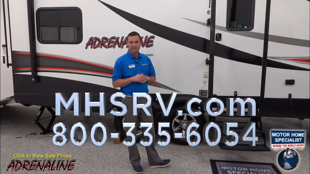 Coachmen Adrenaline 19CB Toy Hauler Trailers For Sale at MHSRV.com
