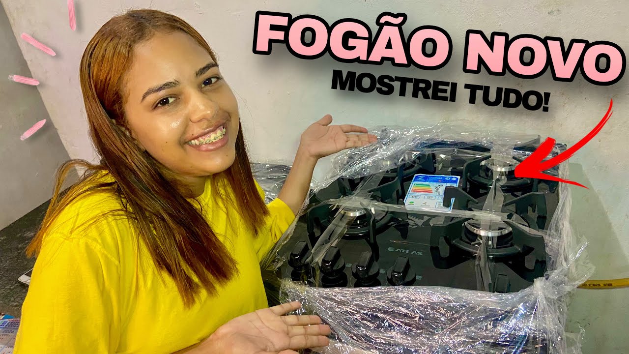 UNBOXING DO MEU NOVO FOGÃO ATLAS AGILE UP 4 BOCAS