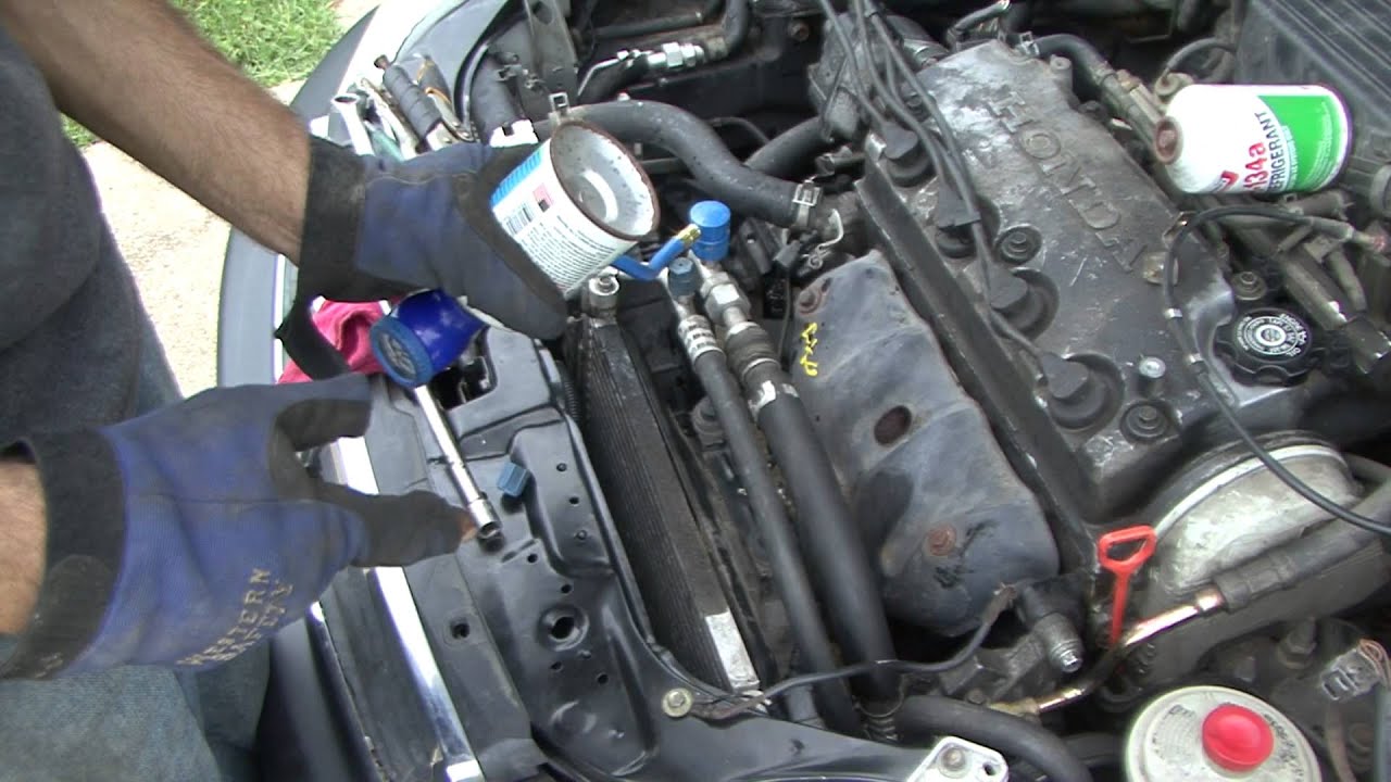 Honda How To Civic A/C compressor and charging