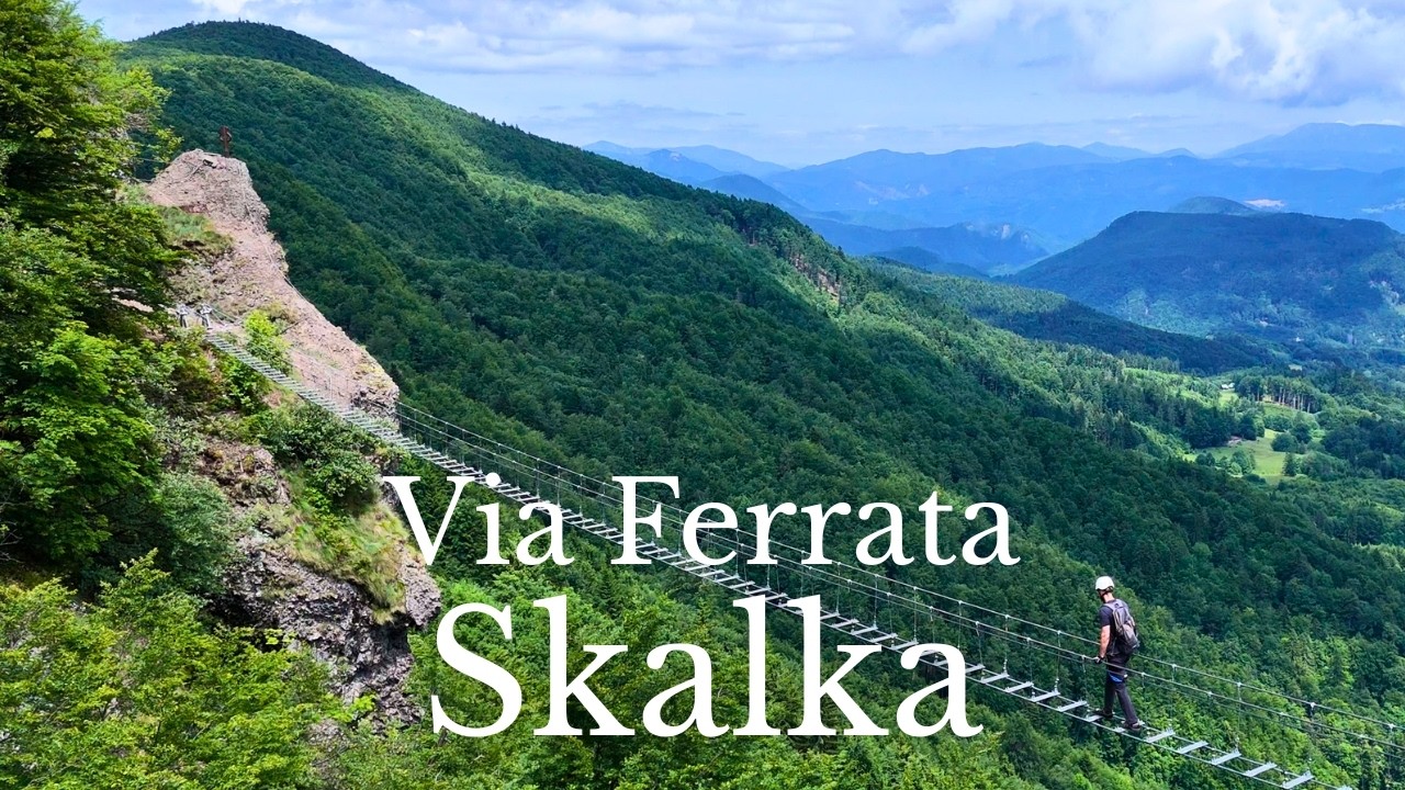 Via Ferrata Skalka - najciekawsza via ferrata na Słowacji | Skalka + miasto Kremnica