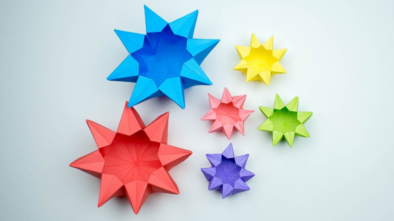Origami Box - Origami Round box - How To Make Origami Box - Origami Box Making - Paper Craft - DIY