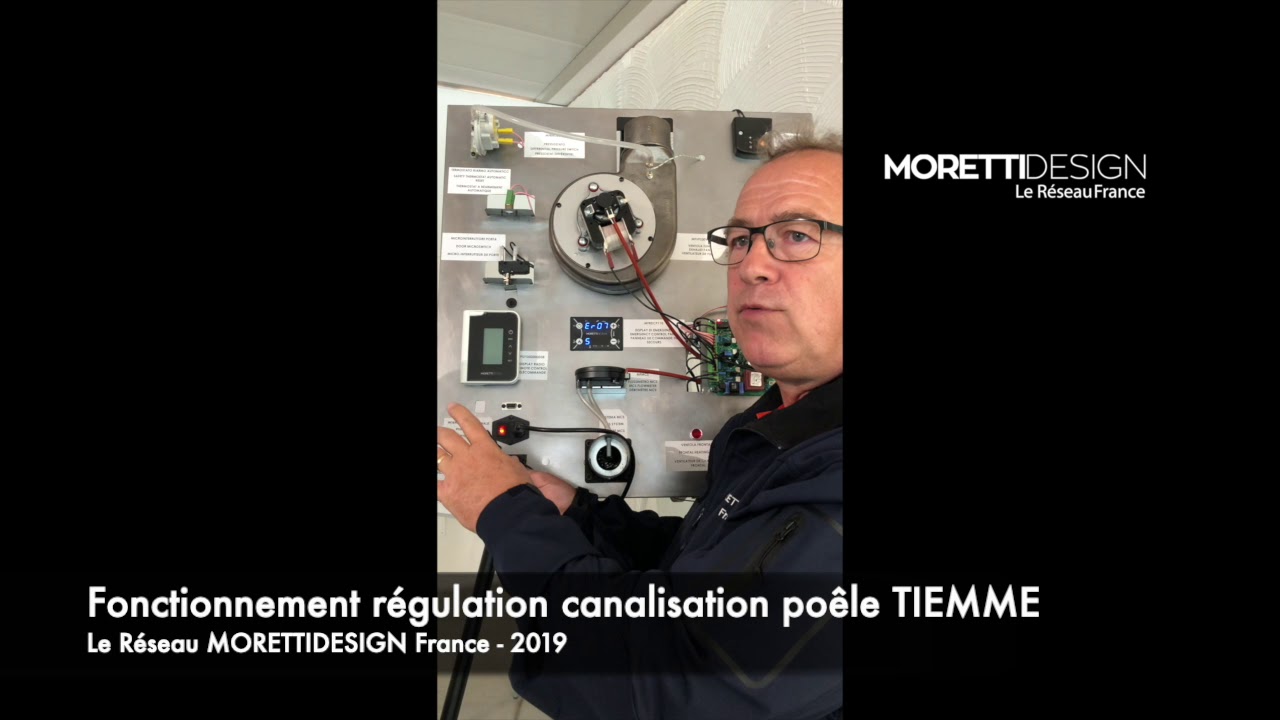 Fonctionnement régulation canalisation poêle TIEMME - MORETTIDESIGN